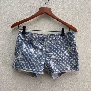 GAP Summer Cut-Offs Maddie Short New Capri Blue Raw Hem Size 25